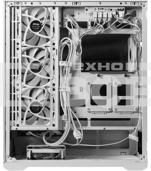 Компьютерный корпус MSI MAG Pano 110R PZ белый без БП ATX 6x120мм 7x140мм 2xUSB 3.0 1xUSB3.1 audio AirDuct bott PSU