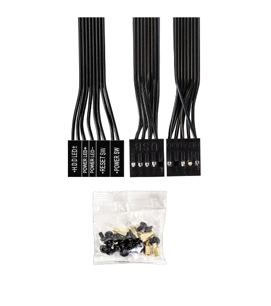Компьютерный корпус Minitower ExeGate BAA-308M-UNS350 (mATX, БП UNS350 с вент. 12см, 2*USB, HD Audio, черный)