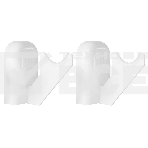 Комплект настенных регулируемых кронштейнов Royal Thermo Design 100, белые, фото2