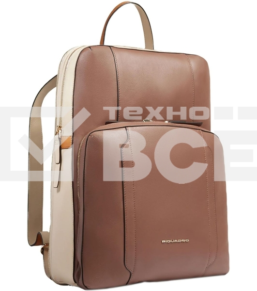 Рюкзак женский Piquadro Circle CA6216W92/MBE коричневый/бежевый кожа