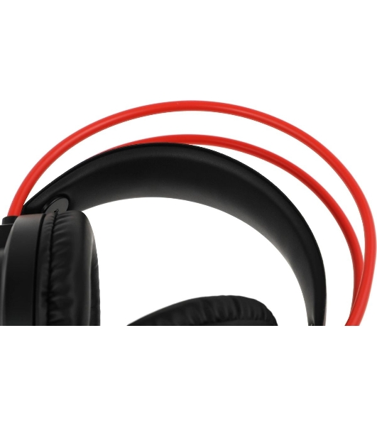 Гарнитура Bloody G200 чёрный-красный, проводная, 3.5 мм, подсветка