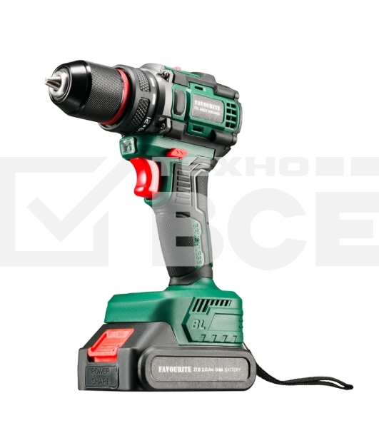 Дрель-шуруповерт FAVOURITE DC NB21 PROMO, 21 В, 2 Ач, 40 Нм, бесщеточный