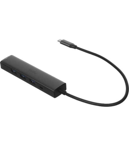 USB-концентратор CUDY UH605, USB Type-C, USB + RJ-45, USB Type-C