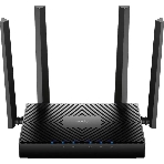 Роутер беспроводной Cudy WR3000E 2.0 Гигабитный роутер Wi-Fi 6 AX3000, 2,4/5 ГГц, до 2976 Мбит/с, 5x1 Гбит/с, IPv6, 4 антенны, черный, фото 1
