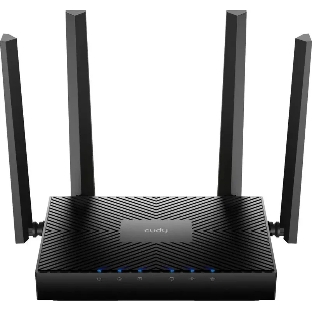 Роутер беспроводной Cudy WR3000E 2.0 Гигабитный роутер Wi-Fi 6 AX3000, 2,4/5 ГГц, до 2976 Мбит/с, 5x1 Гбит/с, IPv6, 4 антенны, черный