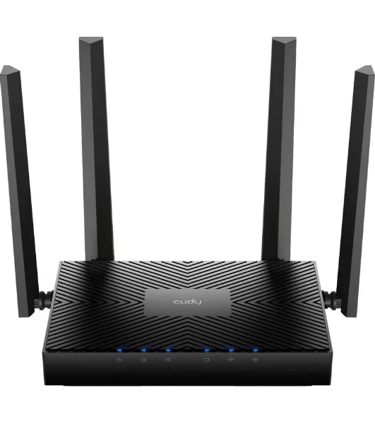 Роутер беспроводной Cudy WR3000E 2.0 Гигабитный роутер Wi-Fi 6 AX3000, 2,4/5 ГГц, до 2976 Мбит/с, 5x1 Гбит/с, IPv6, 4 антенны, черный