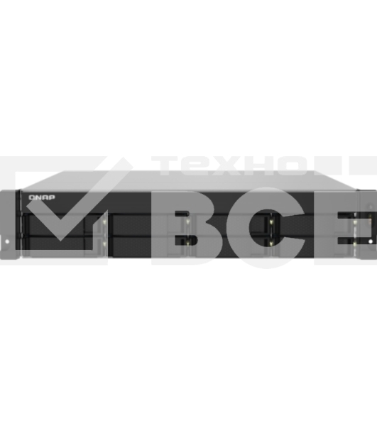 Сетевое хранилище без дисков SMB QNAP TS-832PXU-4G 8-Bay AL324 quad-core 1.7 GHz 2U rackmount NAS, 4GB DDR4 UDIMM RAM (max 1x16GB), SATA 6Gb/s, 2x 10GbE SFP+ LAN, 2x2.5 GbE LAN, 1x PCIe Gen2 x2 slot. W/o RAIL-B02