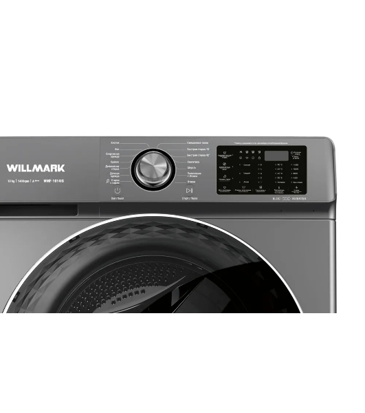 Стиральная машина Willmark WMF-1014IG графит, загрузка фронтальная 10 кг, 1400 об/мин, класс А+++