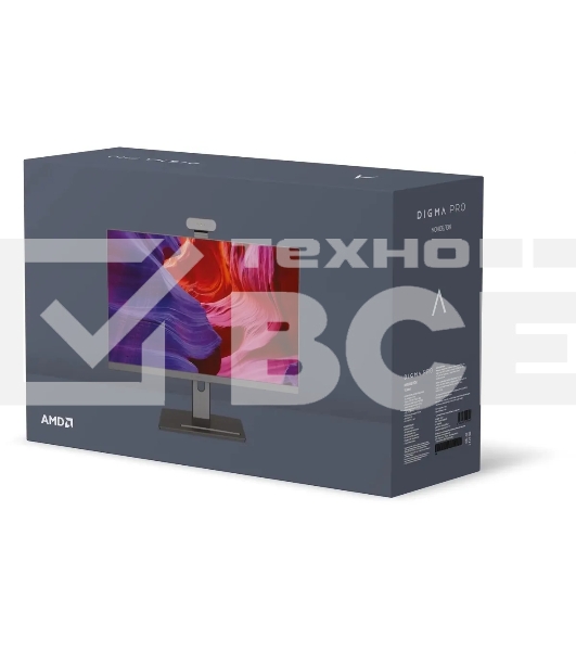 Моноблок Digma Pro Vision 23.8' Full HD i5 12450H (1.7) 16Gb SSD 512Gb UHDG CR Windows 11 Professional Eth WiFi BT 90W клавиатура мышь Cam черный 1920x1080