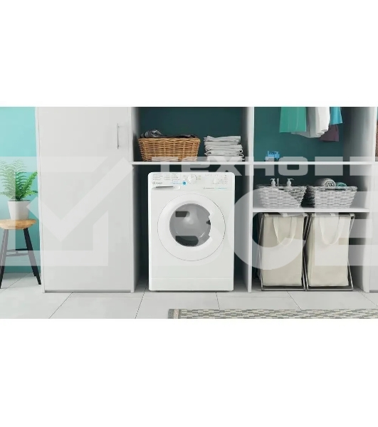 Стиральная машина Indesit BWSB 61051 WWV белый, загрузка фронтальная 6 кг, 1000 об/мин., класс: А