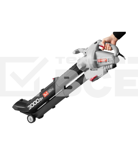 Пылесос садовый Зубр ЗПСЭ-3000 3000Вт 8000-15000об/мин 160-270км/ч мусоросборник 45л 13.5м