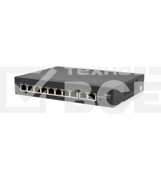 Коммутатор SKAT PoE-8E-2G v.2 PoE Plus 120Вт порты: 8-Ethernet 2-Uplink