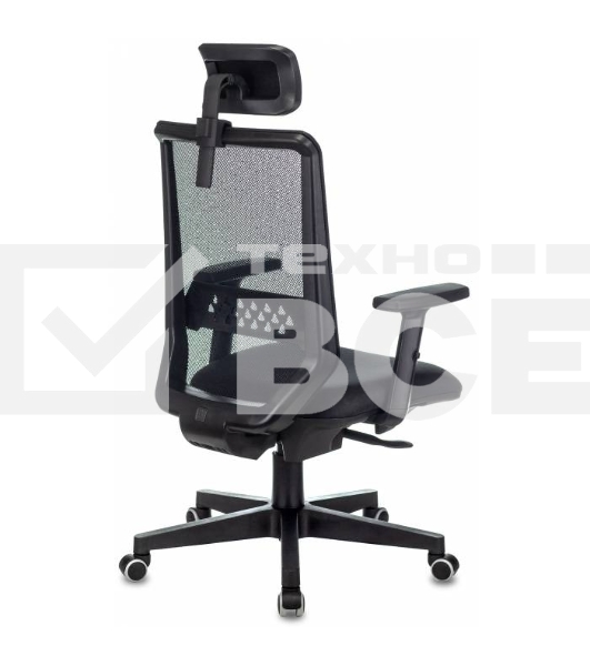 Кресло руководителя Бюрократ EXPERT TW-01 черный 38-418, сетка/ткань, с подголов. крестовина пластик