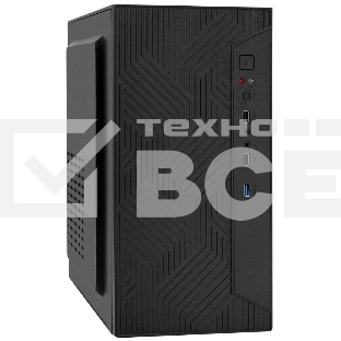 Компьютерный корпус Minitower ExeGate BAA-303U-UNS500 (mATX, БП UNS500 с вент. 12см, 2хUSB+1хUSB 3.0, HD Audio, черный)