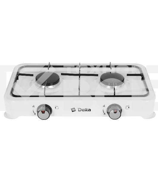 Плитка газовая Delta D-2206 двухконфорочная; белый