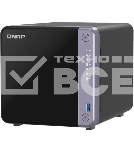 Сетевое хранилище NAS Qnap TS-432X-4G 4-bay настольный Alpine AL-524