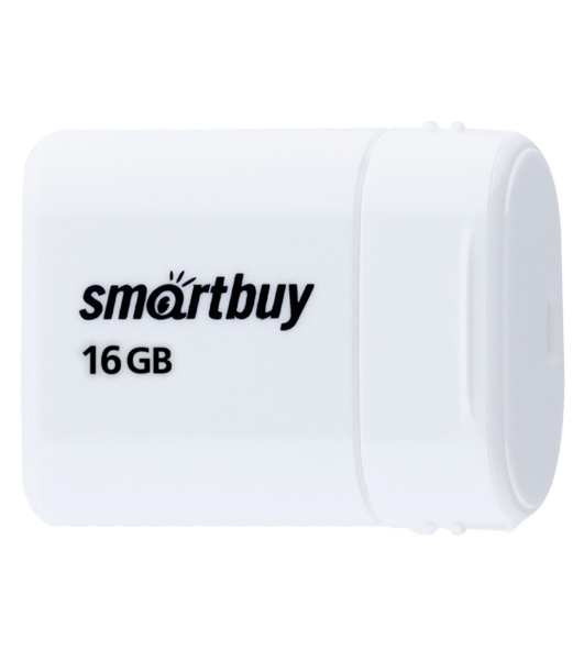 Флешка USB Smartbuy LARA White (SB16GbLARA-W), 16 Gb, USB 2.0, R/W 15/5, белый