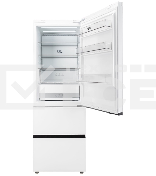 Холодильник DeLonghi DMFS 19PINF BB MATTEO белый трехкамерный 279/166л морозилка снизу, No Frost