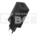 Сетевое зарядное устройство Maxvi A482GN 65W, 1xUSB-A, 1xUSB-C, черный, фото2