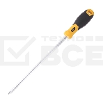 Крестовая отвертка Deli DL638250 PH3x250мм Материал: CR-V. Двухкомпонентная ручка. Хромированная., фото 1