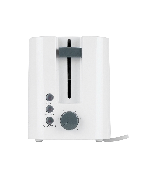 Тостер BBK TR81M белый, 800 Вт, 2 слота