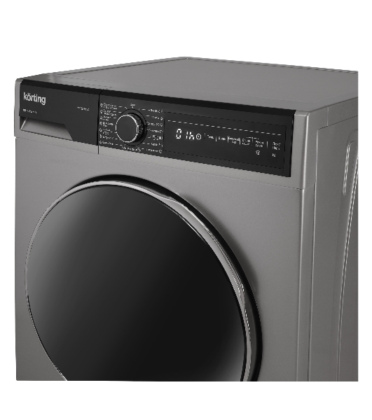 Стиральная машина Korting KWD 58L1496S серебристый, загрузка фронтальная 9 кг, 1400 об/мин., класс: А