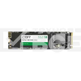 Накопитель SSD NVMe CBR SSD-512Gb-M.2-LT22, 512Gb, M.2 2280, PCIe 3.0 x4, R/W 2100/1600