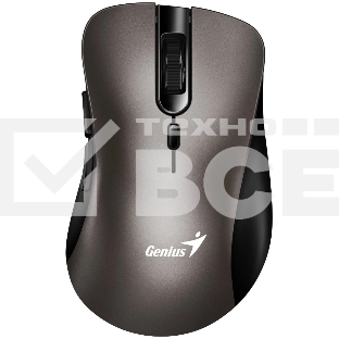 Мышь беспроводная Genius Ergo 8100S титан, 1600 dpi, радиоканал, USB, кнопки - 6