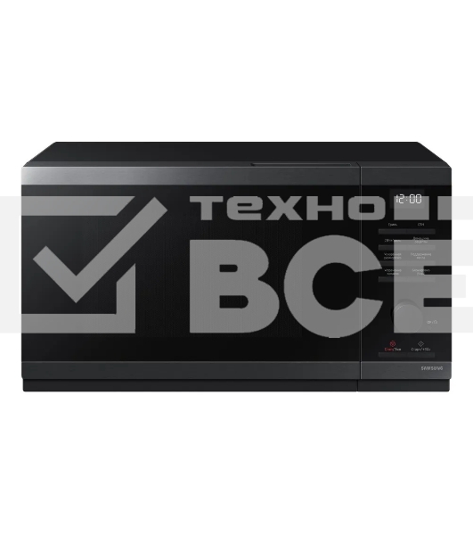 Микроволновая печь Samsung с грилем, MW4000D, 23 л, черная нержавеющая сталь