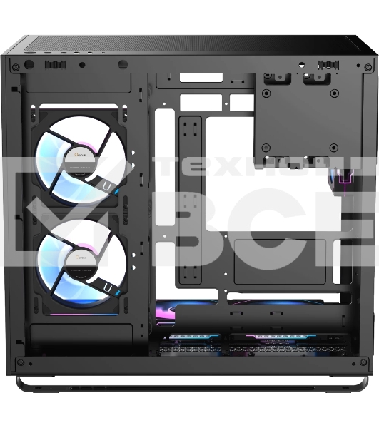 Корпус  Ocypus Iota C70 BK ARGB ATX / win / black / 6 ARGB fans / no PSU / Tempered Glass