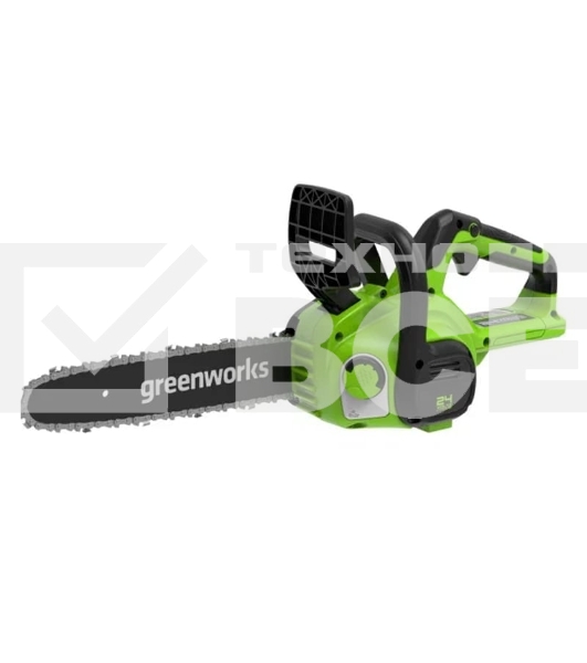 Цепная пила аккумуляторная GreenWorks G24CS25K4, 24V, 25см, c АКБ 4Ач и ЗУ (2007707UB)