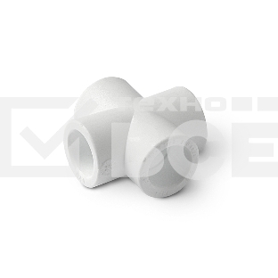 Крестовина 40 полипропиленовая PPR белая PRO AQUA