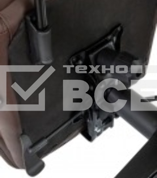 Кресло руководителя Бюрократ CH-824MSG-BF коричневый, эко.кожа/ткань, крестов. пластик, подст. для ног