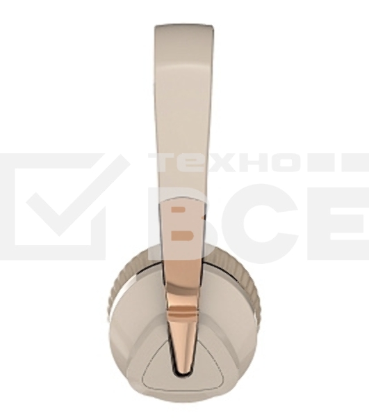 Наушники беспроводные накладные MORE CHOICE (4610196405235) HW33 бежевый