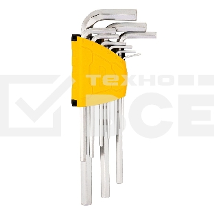 Набор шестигранных ключей Deli DL3590 9 шт. Размер: 1,5-10 мм. Материал: Cr-V. Хромированный.