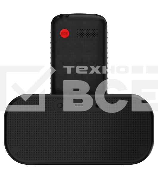 Телефон Maxvi RT-04 black + док-станция