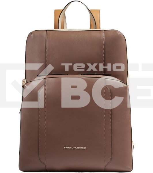Рюкзак женский Piquadro Circle CA6216W92/MBE коричневый/бежевый кожа