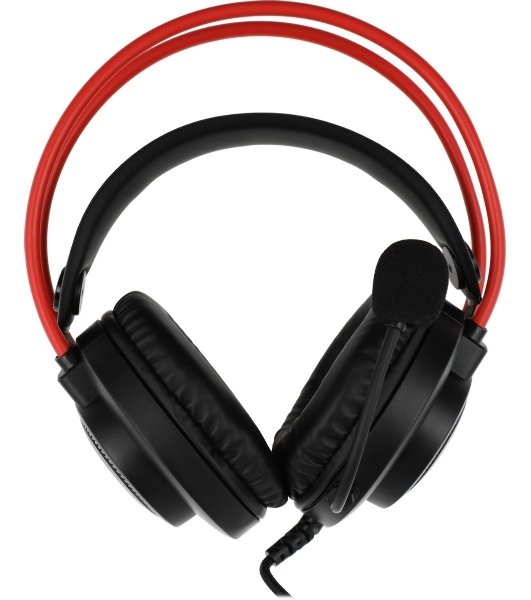 Гарнитура Bloody G200 чёрный-красный, проводная, 3.5 мм, подсветка