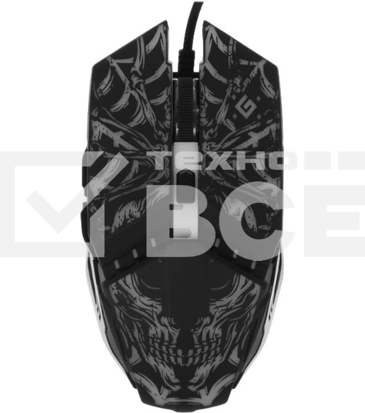 Мышь проводная Defender Prototype GM-670L черный, 2400 dpi, USB, кнопки - 6