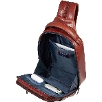Рюкзак слинг мужской Piquadro Solm CA7028S141/CU табачный кожа, фото5