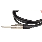 Кабель аудио FORCE FLC-150/21/4' TRS Jack - 1/8' TRS mini Jack, высококачественный стерео, используется для коммутации звукового оборудования, диаметр 6 мм, профессиональные металлические разъемы, длина 2 м, фото2