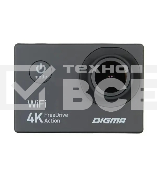 Видеорегистратор Digma FreeDrive Action 4K WiFi черный 8Mpix 2160x3840 2160p 140гр.