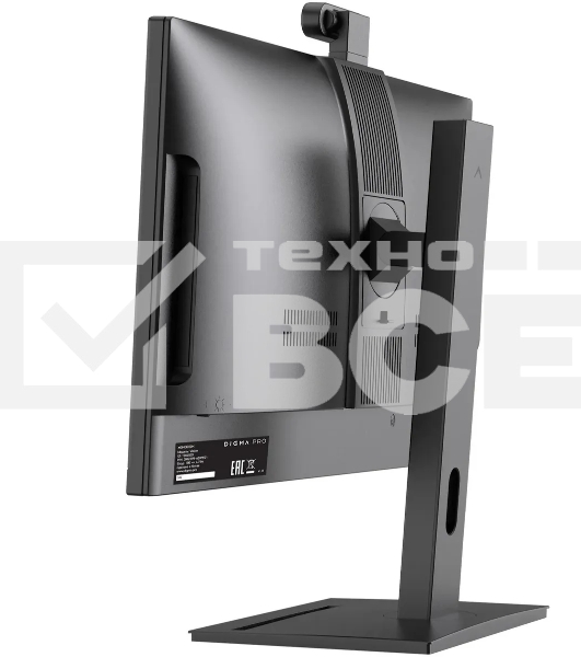 Моноблок Digma Pro Vision 23.8' Full HD i5 12450H (1.7) 16Gb SSD 512Gb UHDG CR Windows 11 Professional Eth WiFi BT 90W клавиатура мышь Cam черный 1920x1080