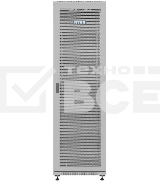 Шкаф серверный NTSS Премиум (NTSS-R22U6080PD) напольный 22U 600x800мм пер.дв.перфор. металл 900кг серый 710мм 54кг 1102мм IP20 сталь