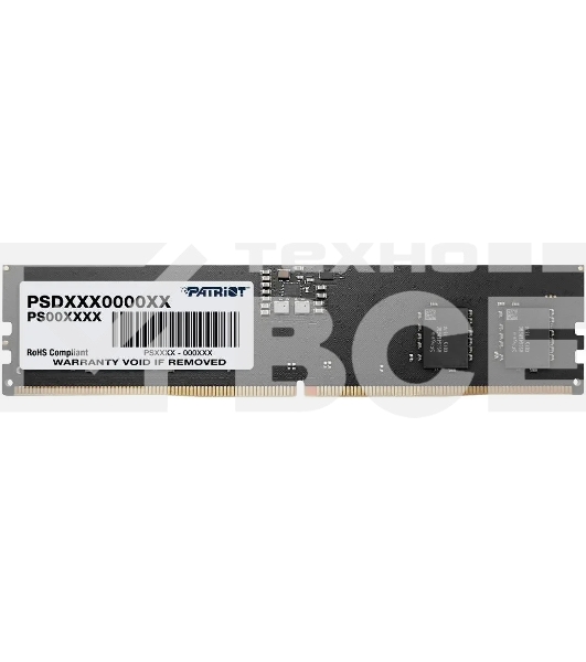 Оперативная память Patriot Signature, DDR5, 32GB (1x32 GB), 5600 MHz, CL46