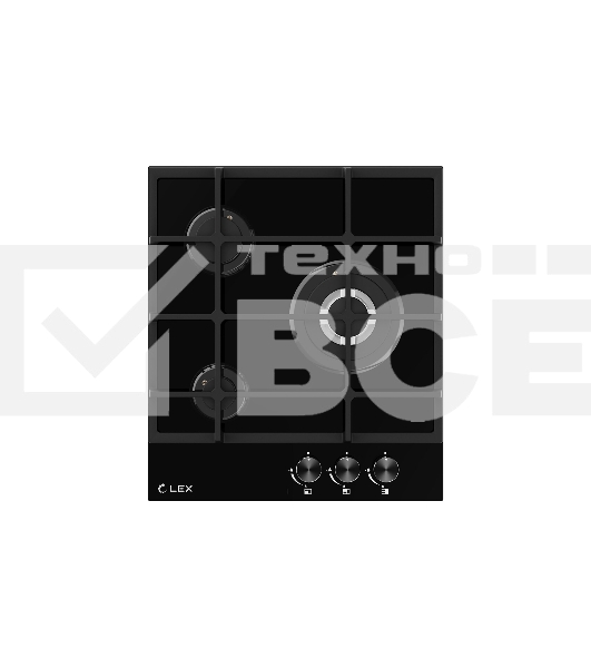 Газовая варочная поверхность LEX GVG 431 BBL, черный