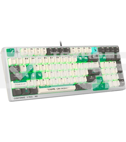 Клавиатура A4Tech Bloody S98 Pixels Green проводная USB белый/бежевый