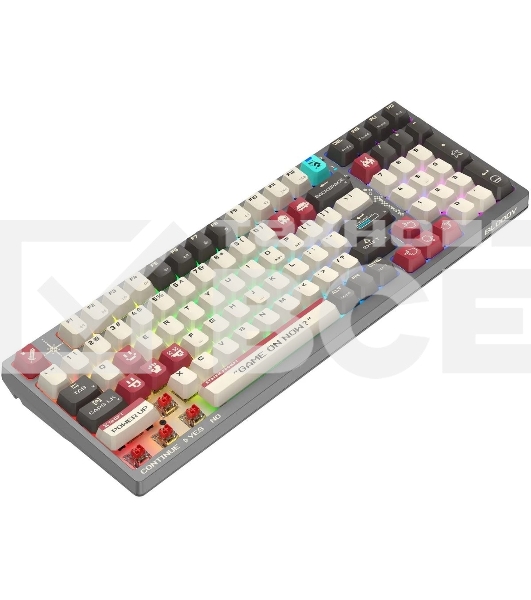 Клавиатура A4Tech Bloody WS98 Pixels Red беспроводная USB, Bluetooth/Радиоканал темно-серый/белый