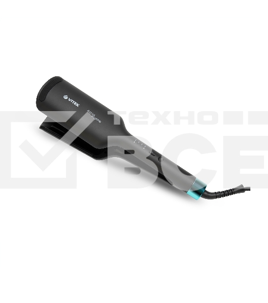 Щипцы Vitek Aquamarine VT-2380 100Вт черный/голубой макс.темп.:200С покрытие:керамическое