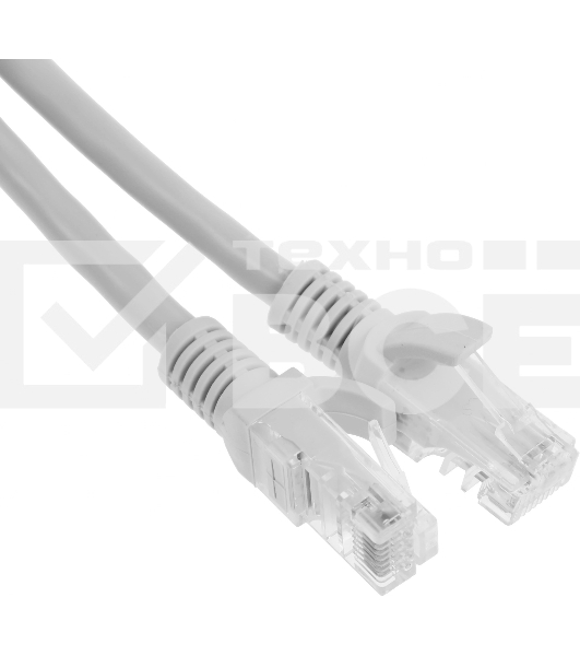 Патч-корд Premier PP6U-3M 10000Гбит/с UTP 4 пары cat.6 CCA molded 3м серый RJ-45 (m)-RJ-45 (m)